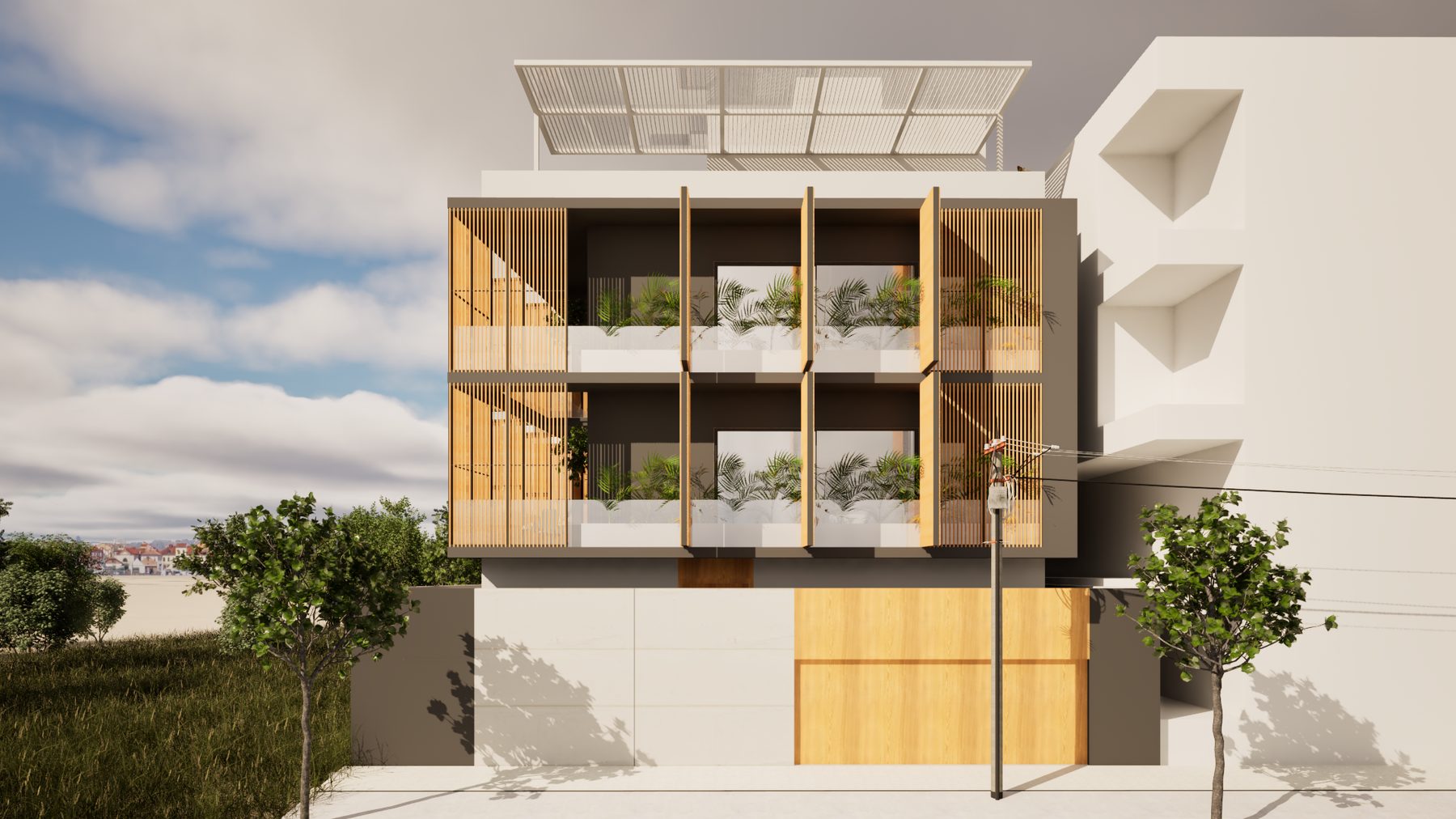 H-428 — The timber screen facade