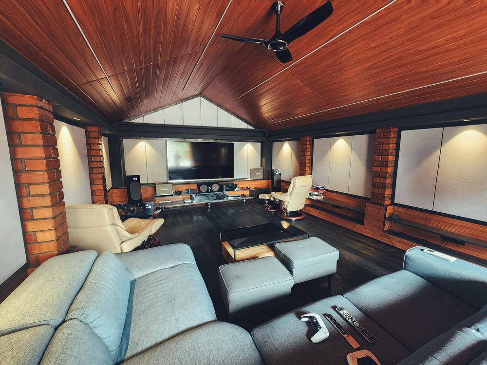 H-12 Walton Road — Home theatre towards the deck