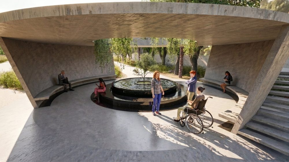 Memorial for M — Gathering around the water